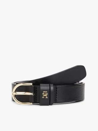 Ceinture fine en cuir monogrammée Ceinture fine en cuir monogrammée