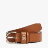 Ceinture fine en cuir monogrammée Ceinture fine en cuir monogrammée