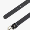 Ceinture fine en cuir monogrammée