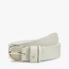 Ceinture fine en cuir à monogramme estampé Ceinture fine en cuir à monogramme estampé