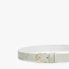 Ceinture fine en cuir à monogramme estampé Ceinture fine en cuir à monogramme estampé
