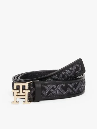 Ceinture jacquard à boucle monogramme Ceinture jacquard à boucle monogramme