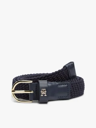 Ceinture élastique tissée à boucle arrondie