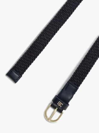Ceinture élastique tissée à boucle arrondie