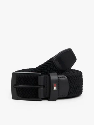 Ceinture élastique tissée à boucle carrée