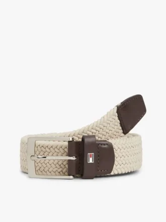 Ceinture élastique tissée à boucle carrée
