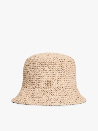 Chapeau bob en raphia crocheté