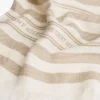 Écharpe rayée en coton et lin Écharpe rayée en coton et lin