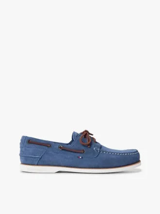 Chaussures bateau en daim