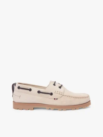 Chaussures bateau en daim léger