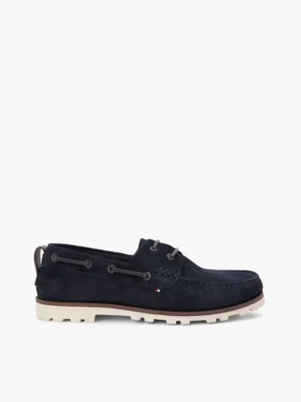 Chaussures bateau en daim léger