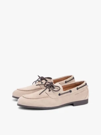 Chaussures bateau en daim souples