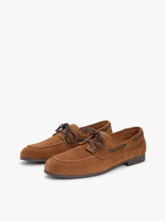 Chaussures bateau en daim souples