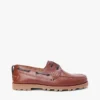 Chaussures bateau légères en cuir à semelle crantée