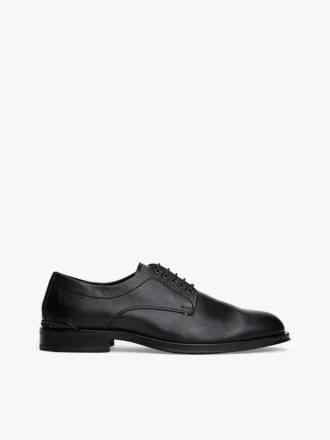 Chaussures derby en cuir à empiècements Chaussures derby en cuir à empiècements