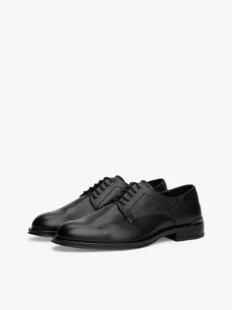 Chaussures derby en cuir à empiècements Chaussures derby en cuir à empiècements