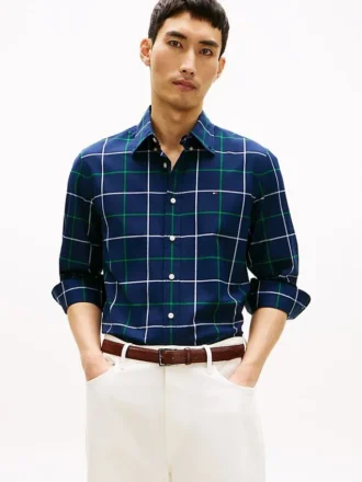 Chemise All-Day à carreaux Windowpane, coupe classique