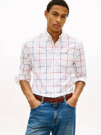 Chemise All-Day à carreaux Windowpane, coupe classique