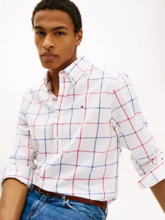 Chemise All-Day à carreaux Windowpane, coupe classique