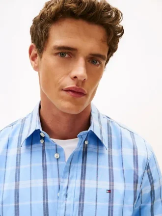 Chemise All-Day à carreaux Windowpane, coupe classique
