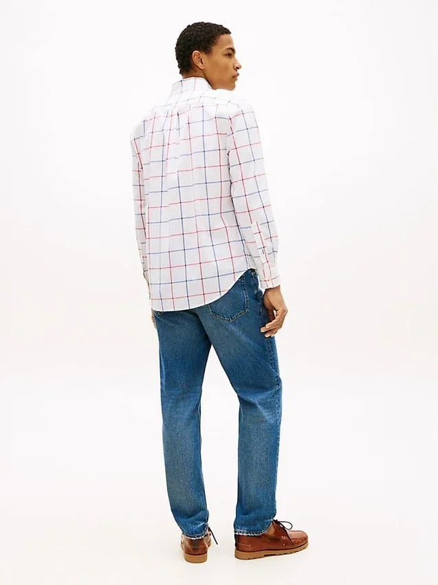 Chemise All-Day à carreaux Windowpane, coupe classique Chemise All-Day à carreaux Windowpane, coupe classique