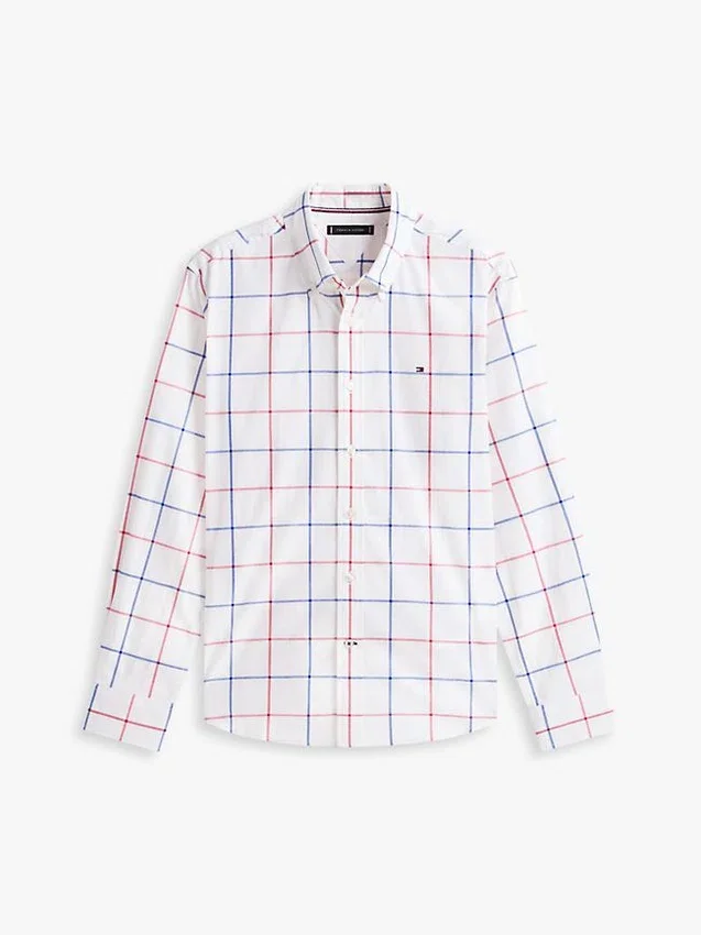 Chemise All-Day à carreaux Windowpane, coupe classique Chemise All-Day à carreaux Windowpane, coupe classique