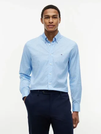 Chemise All-Day à coupe classique et imprimé géométrique