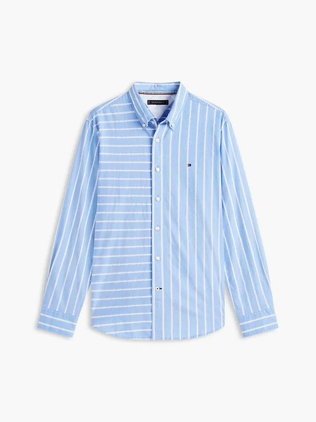 Chemise All-Day à rayures mélangées, coupe classique Chemise All-Day à rayures mélangées, coupe classique