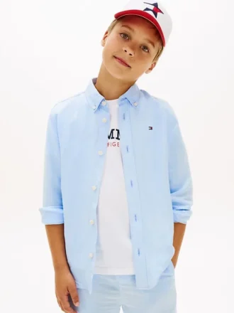 Chemise ample en lin mélangé pour enfant