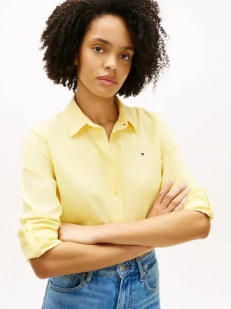 Chemise ample en mélange de lin