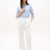 Chemise ample à rayures en mélange de lin Chemise ample à rayures en mélange de lin