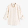 Chemise ample à rayures en mélange de lin Chemise ample à rayures en mélange de lin