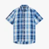 Chemise à carreaux en coton et lin Chemise à carreaux en coton et lin