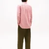 Chemise à carreaux en sergé brossé, coupe classique
