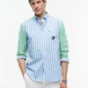 Chemise Classic Fit à rayures mélangées et toucher papier