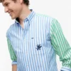 Chemise Classic Fit à rayures mélangées et toucher papier