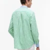 Chemise Classic Fit à rayures mélangées et toucher papier