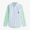 Chemise Classic Fit à rayures mélangées et toucher papier