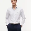 Chemise coupe Fil à pois sur toute la surface, coupe classique Chemise coupe Fil à pois sur toute la surface, coupe classique
