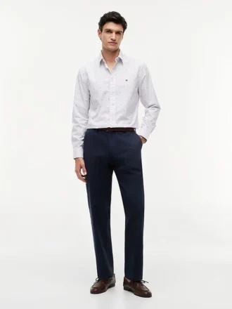 Chemise coupe Fil à pois sur toute la surface, coupe classique