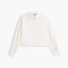 Chemise courte en popeline ornée Chemise courte en popeline ornée