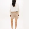 Chemise courte en popeline ornée Chemise courte en popeline ornée