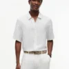 Chemise décontractée en lin mélangé New York Label