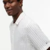 Chemise décontractée en lin mélangé New York Label