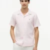 Chemise de camp en coton et lin, coupe classique Chemise de camp en coton et lin, coupe classique