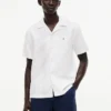 Chemise de camp en coton et lin, coupe classique Chemise de camp en coton et lin, coupe classique