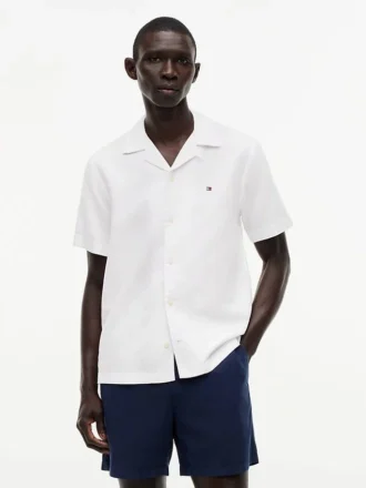 chemise de camp en coton et lin coupe classique 1 5 330x440 - Chemise de camp en coton et lin, coupe classique