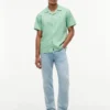 Chemise de camp en coton et lin, coupe classique Chemise de camp en coton et lin, coupe classique