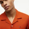 Chemise de camp en coton et lin, coupe classique Chemise de camp en coton et lin, coupe classique