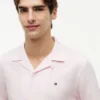 Chemise de camp en coton et lin, coupe classique Chemise de camp en coton et lin, coupe classique